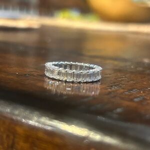 4.26ctw Eternity Emerald-Cut Lab Diamond Band Ring - 14K White Gold